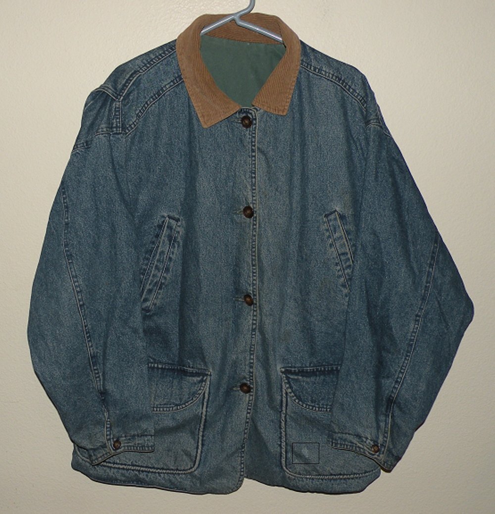 Vtg 80s 90s Paris Sport Club Men’s Small (Large) Denim Reversible Chore Coat